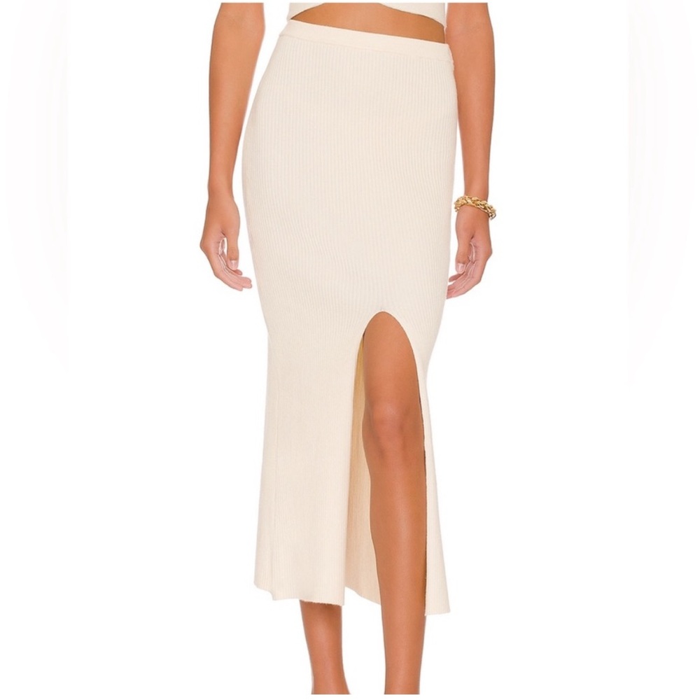 $168 Camila Coelho Macadamia Skirt in Ivory S